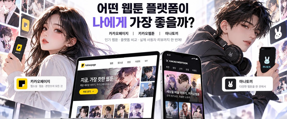 카카오페이지 무료 웹툰 이용 방법 인포그래픽